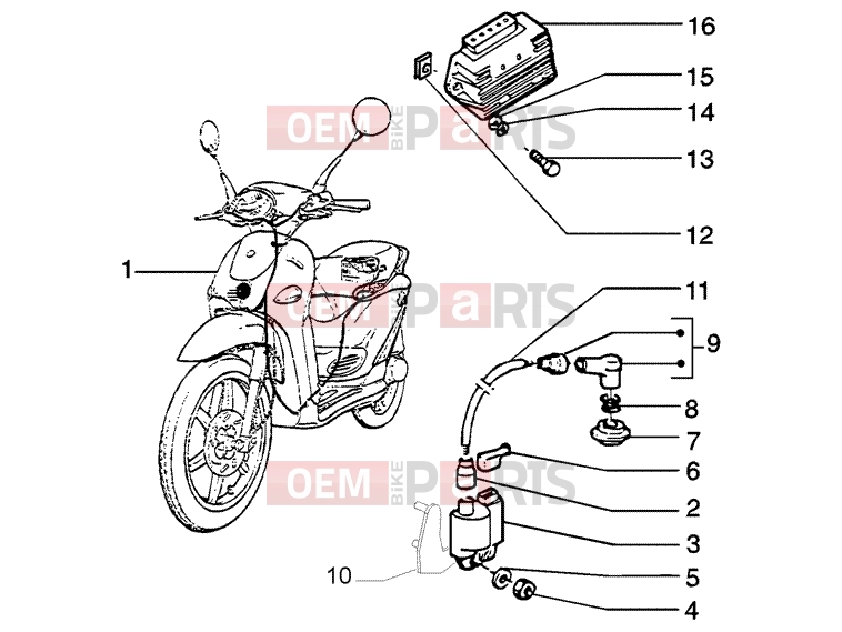 PIAGGIO Electrical system » ELECTRICAL DEVICE