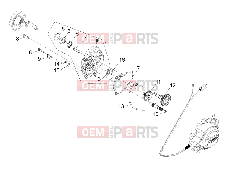 PIAGGIO Liberty elettrico PPT (E) Engine » Reduction unit