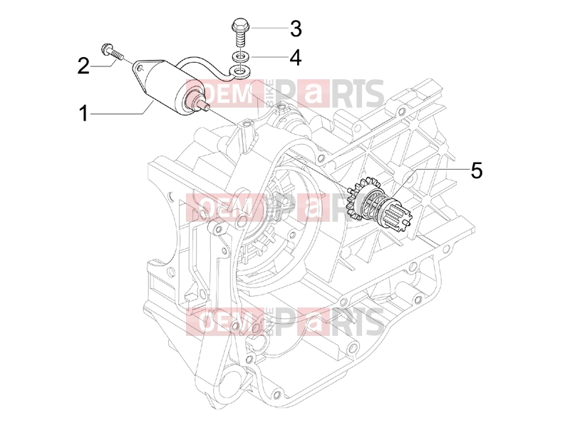 PIAGGIO MP3 125 Engine » Stater - Electric starter