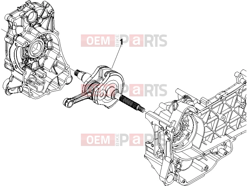 PIAGGIO MP3 125 Hibrid Engine » Crankshaft