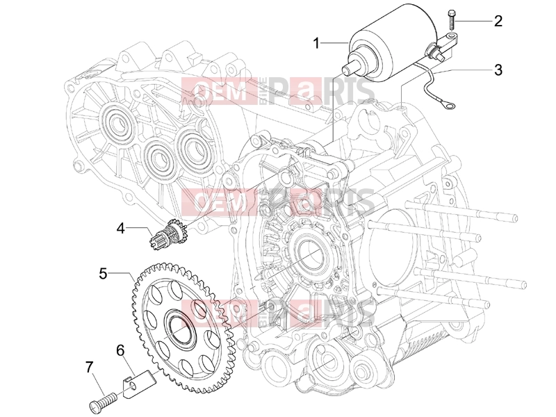 PIAGGIO MP3 250 Engine » Stater - Electric starter