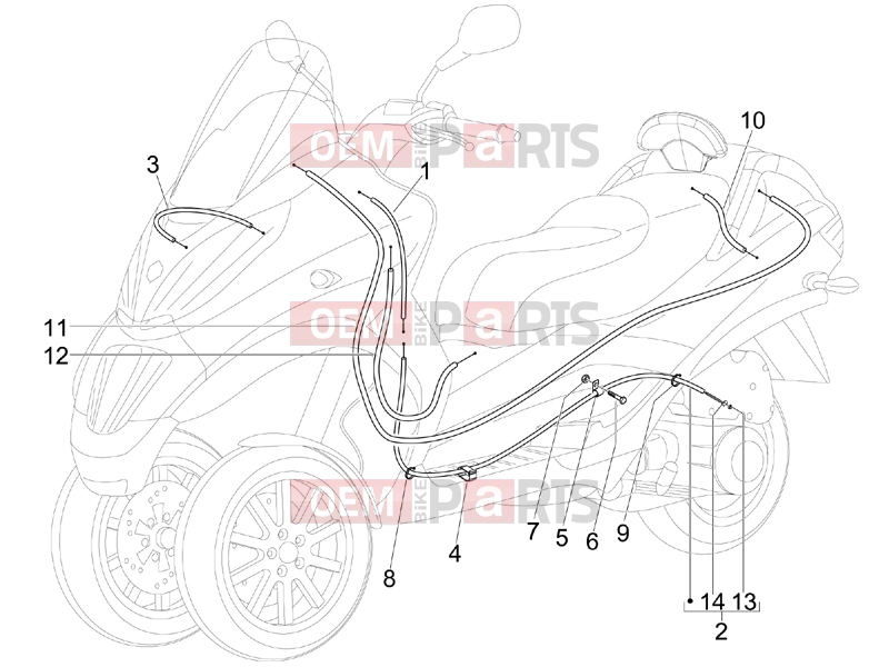 PIAGGIO MP3 250 ie LT Braking system - Transmissions » Transmissions