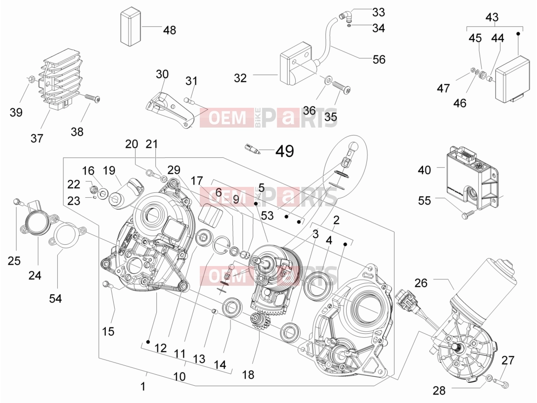 PIAGGIO MP3 250 ie LT Electrical system » Voltage Regulators - Electronic Control Units (ecu) - H.T. Coil