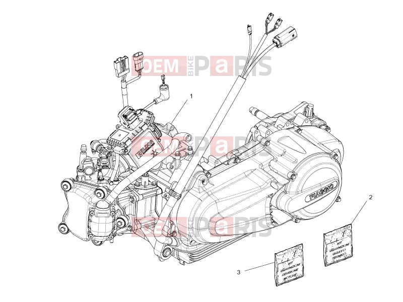 PIAGGIO MP3 300 YOUrban ERL Engine » Engine, assembly
