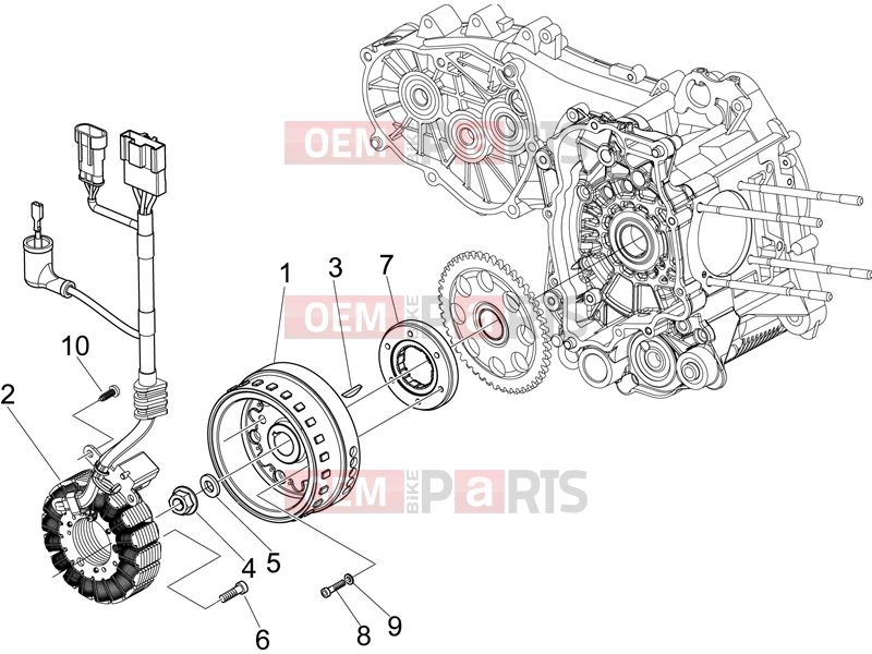 PIAGGIO MP3 400 ie Engine » Flywheel magneto