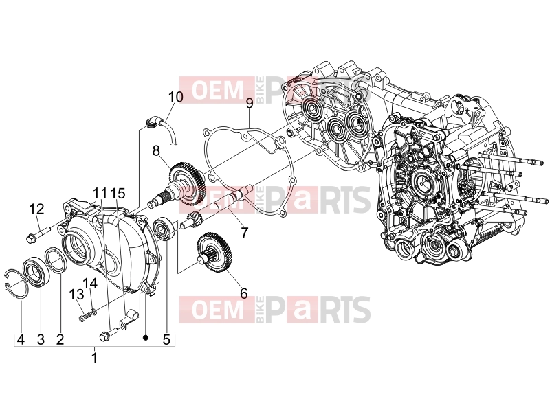 PIAGGIO MP3 400 ie LT Touring Engine » Reduction unit