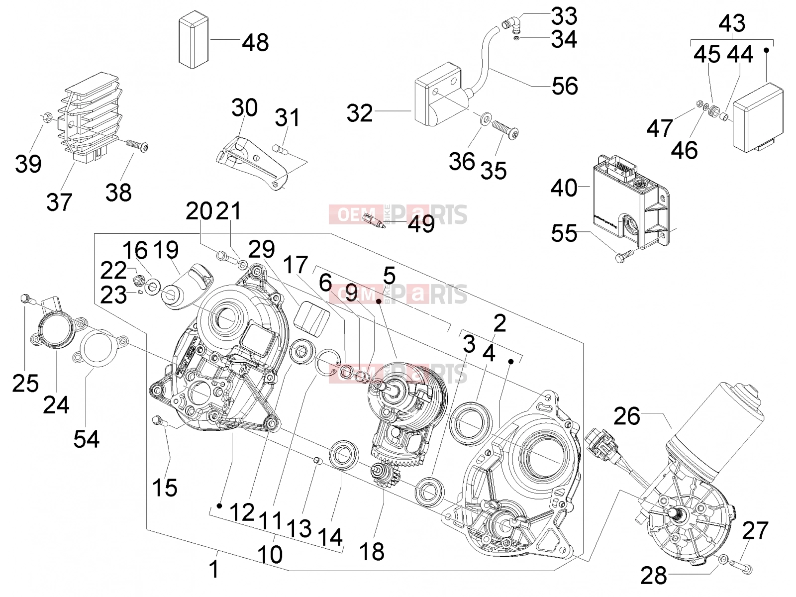PIAGGIO MP3 400 ie LT Touring Electrical system » Voltage Regulators - Electronic Control Units (ecu) - H.T. Coil