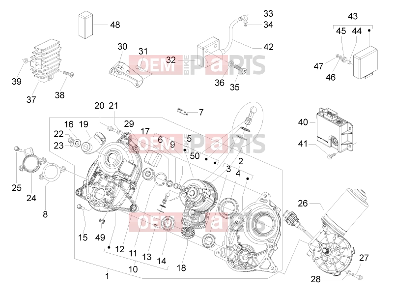 PIAGGIO MP3 400 ie Electrical system » Voltage Regulators - Electronic Control Units (ecu) - H.T. Coil