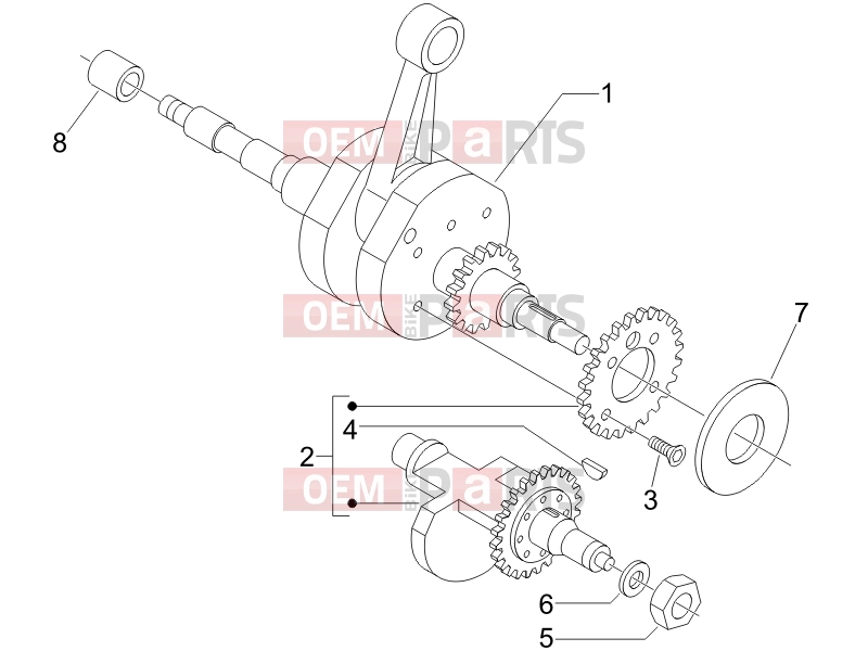 PIAGGIO MP3 400 ie Engine » Crankshaft
