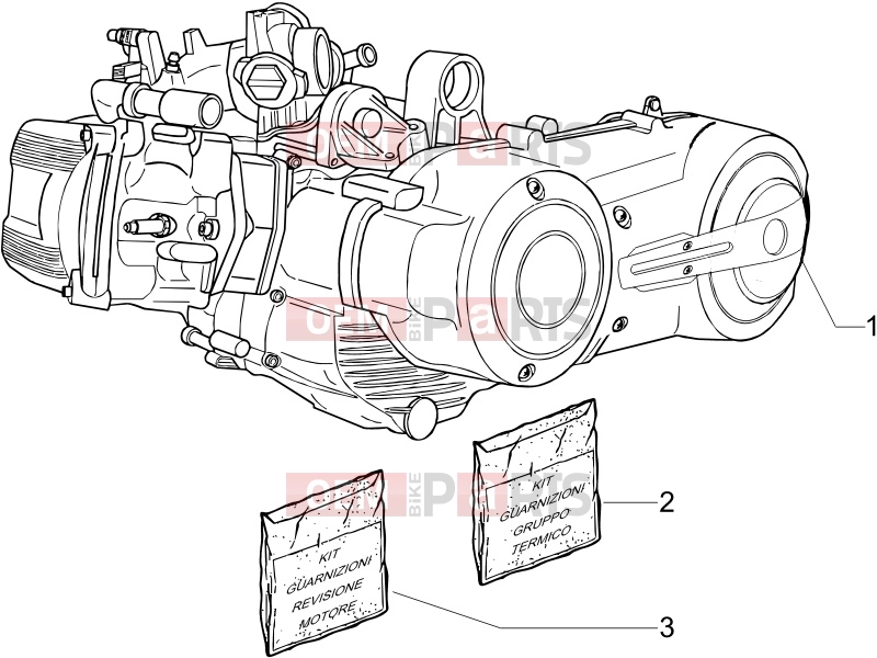 PIAGGIO MP3 500 Sport (USA) Engine » Engine, assembly