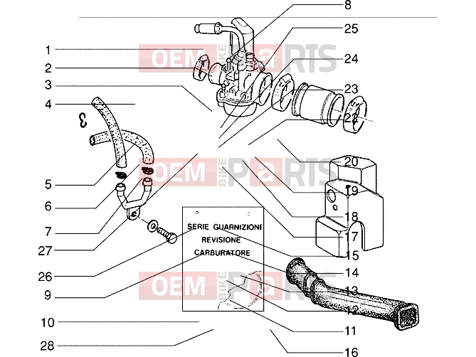 PIAGGIO Engine » Carburettor