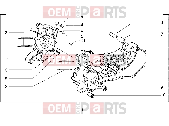 PIAGGIO Engine » Crankcase