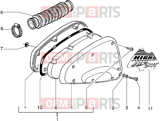 PIAGGIO Engine » Air cleaner