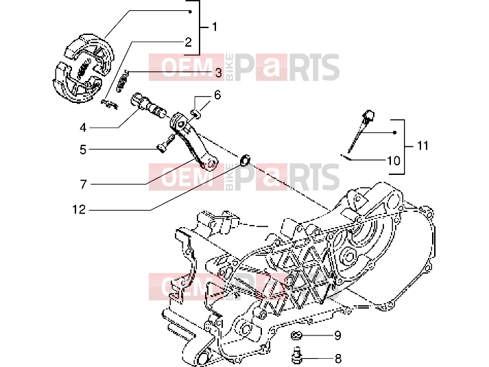 PIAGGIO Engine » Brake lever