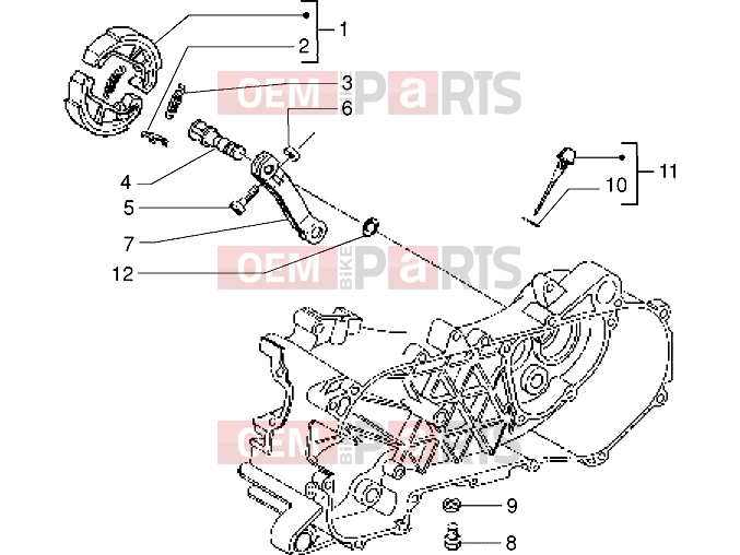 PIAGGIO Engine » Brake lever