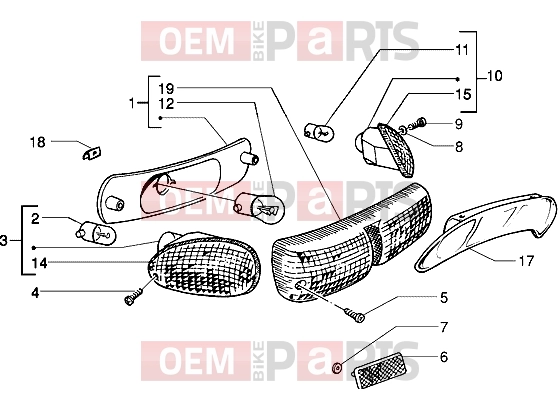PIAGGIO Electrical system » Rear tail lamp