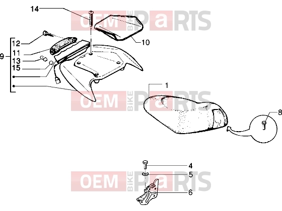 PIAGGIO Chassis » Saddle