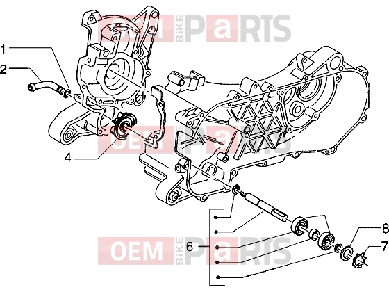PIAGGIO Engine » Water pump
