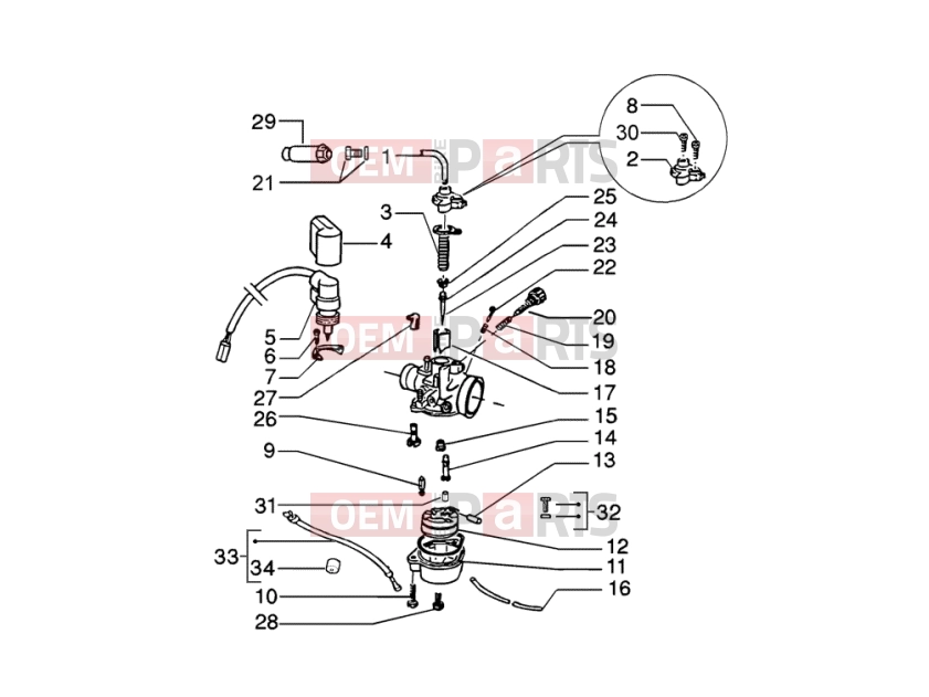 PIAGGIO Engine » Carburettor