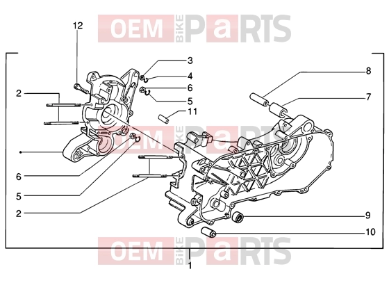 PIAGGIO Engine » Crankase