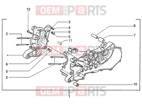 PIAGGIO Engine » Crankase