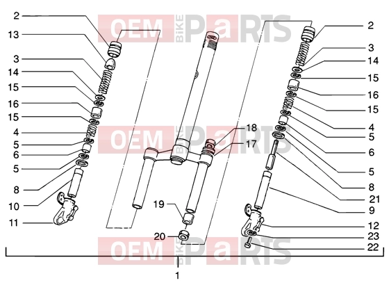 PIAGGIO Suspensions-Wheels » Front fork