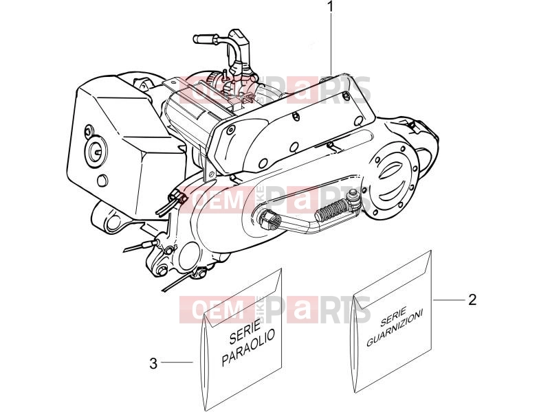 PIAGGIO NRG Power DD Serie Speciale Engine » Engine, assembly