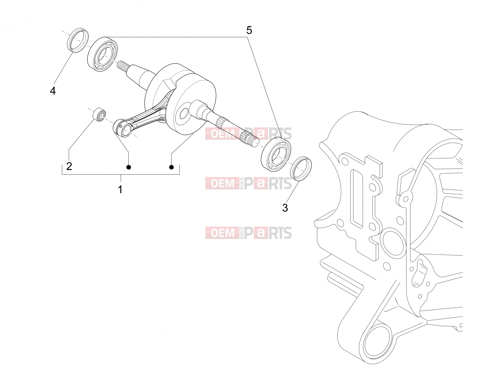 PIAGGIO NRG Power DT Engine » Crankshaft