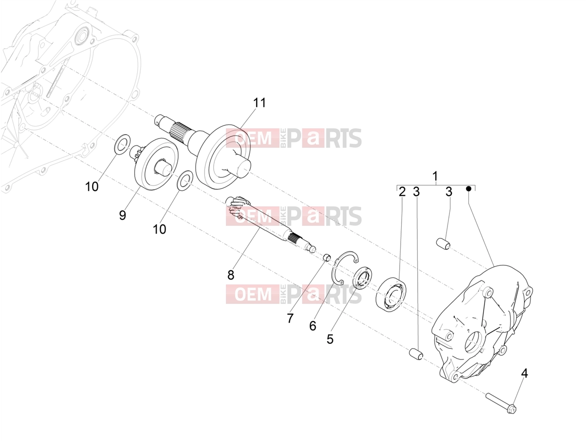 PIAGGIO NRG Power DD Engine » Reduction unit