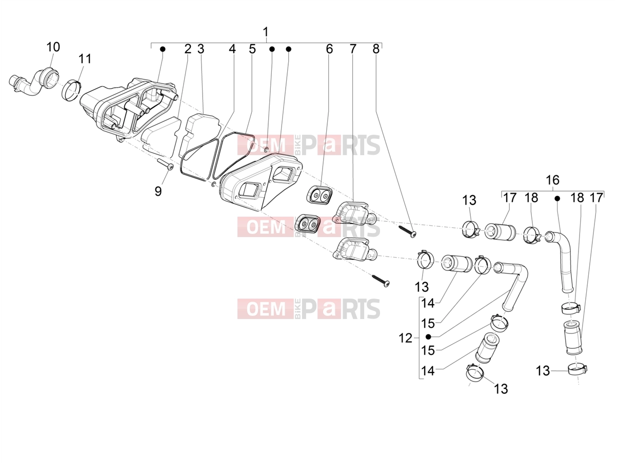 PIAGGIO NRG Power DD Engine » Secondary air box