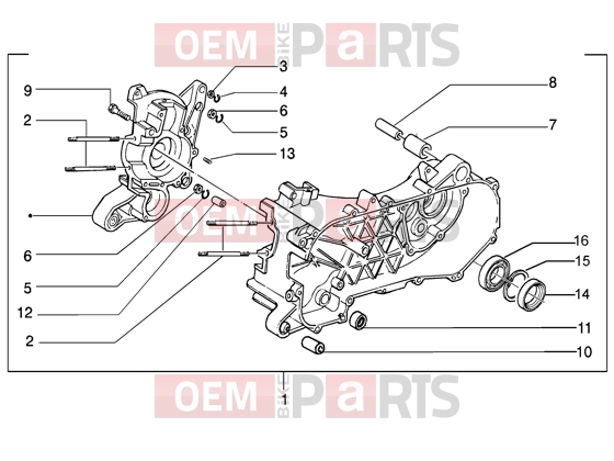PIAGGIO Engine » Crankase