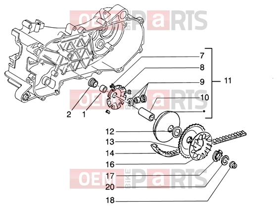 PIAGGIO Engine » Driving pulley