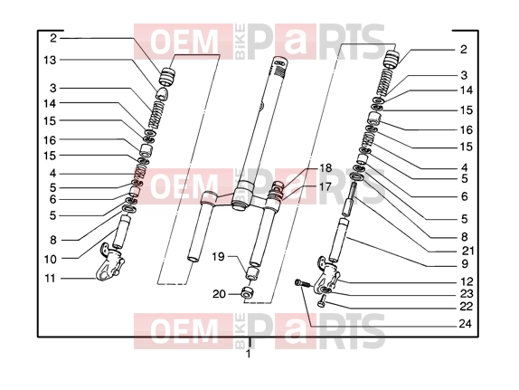 PIAGGIO Suspensions-Wheels » Front fork