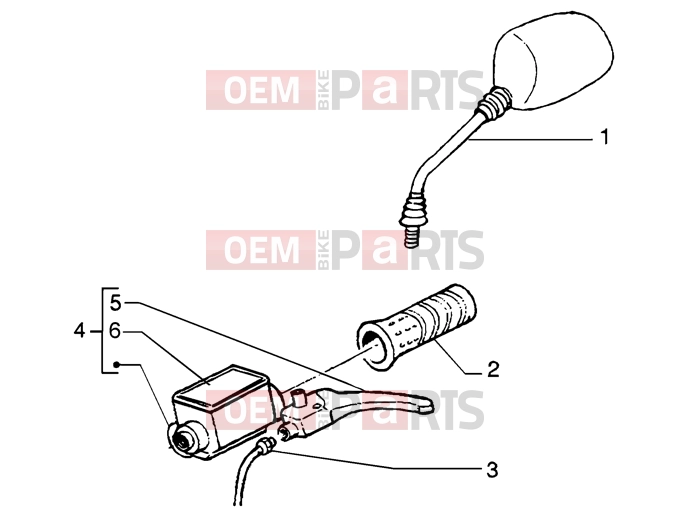 PIAGGIO Handlebars » Handlebars component parts