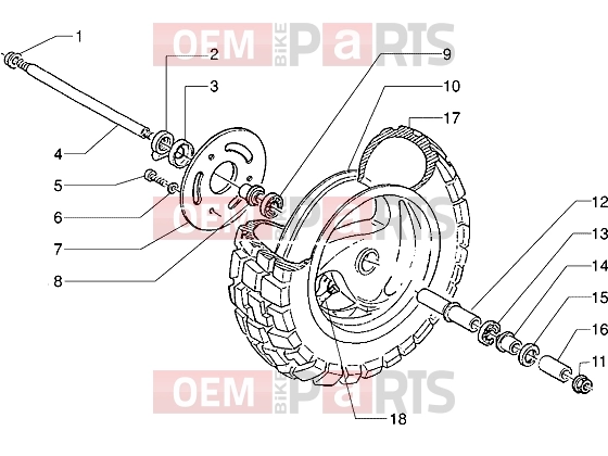 PIAGGIO Suspensions-Wheels » Front wheel