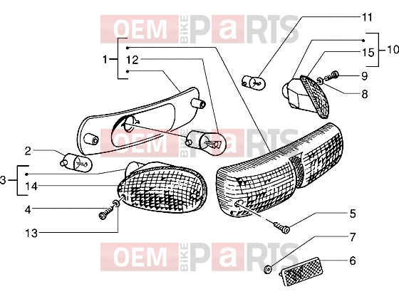 PIAGGIO Electrical system » Rear tail lamp