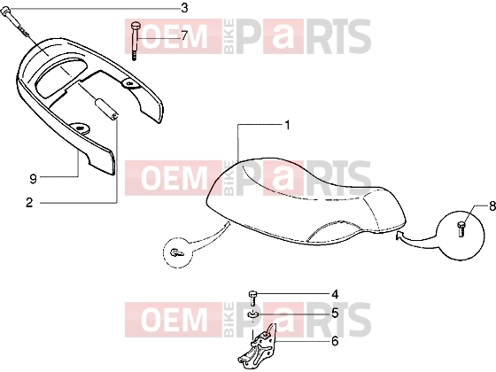 PIAGGIO Chassis » Saddle