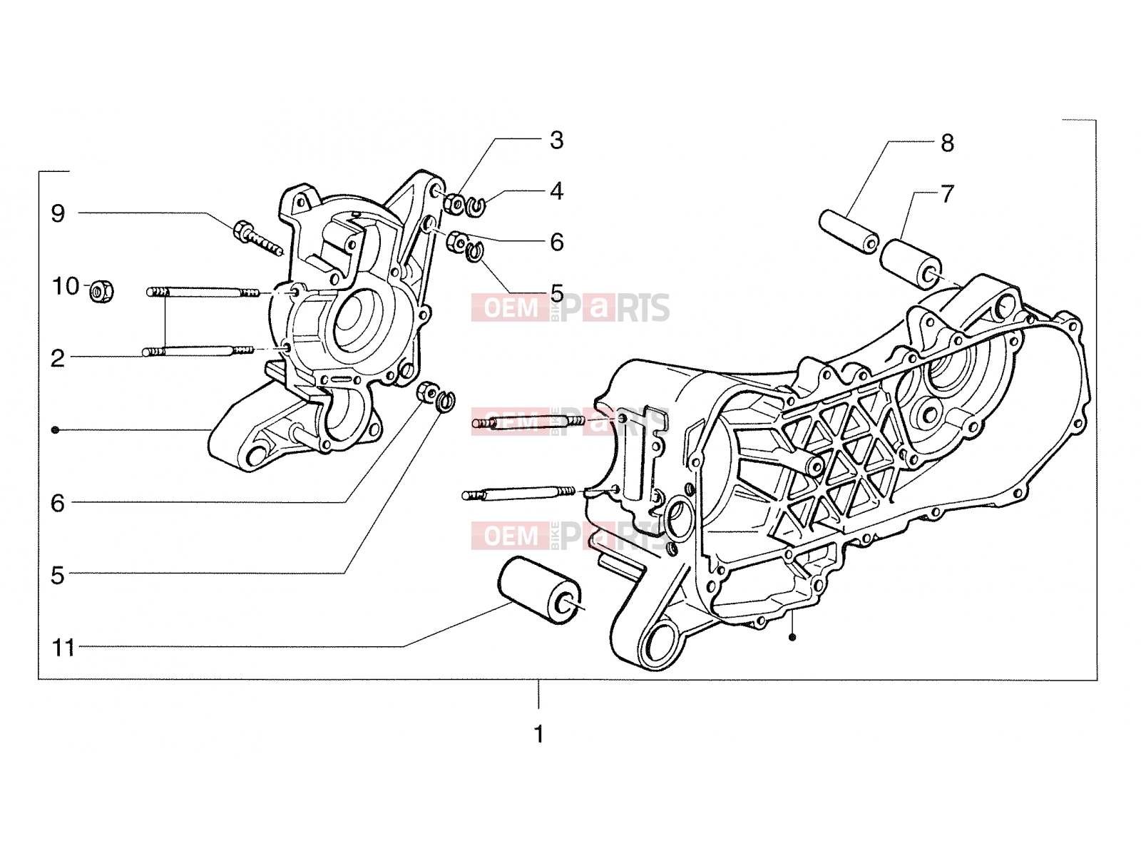 PIAGGIO Engine » Crank-case