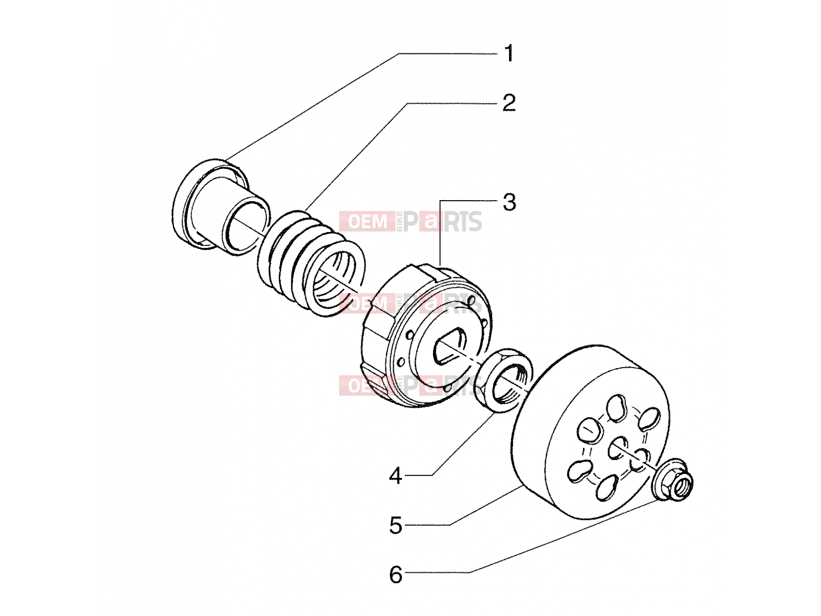 PIAGGIO Engine » Fixed half-pulley