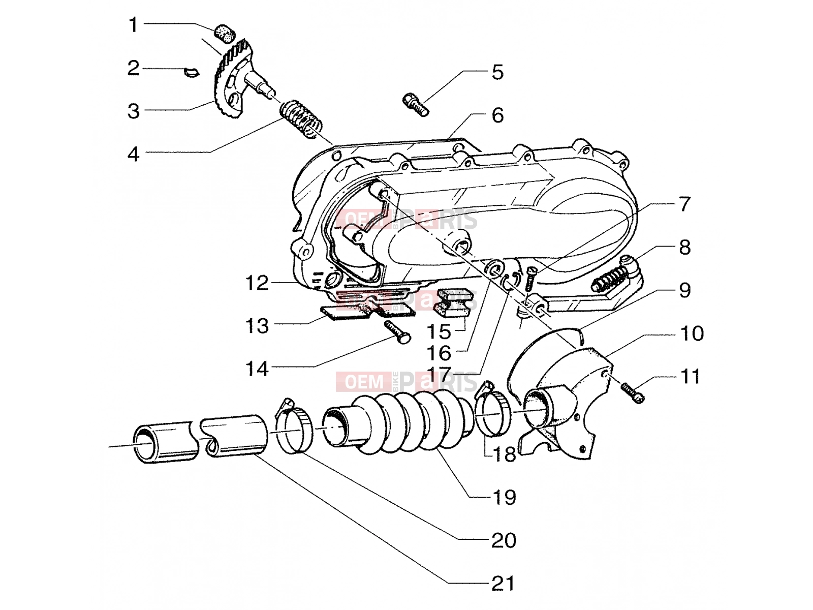 PIAGGIO Engine » Starter assembly