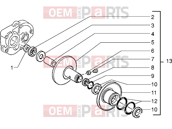 PIAGGIO Engine » Driven half pulley