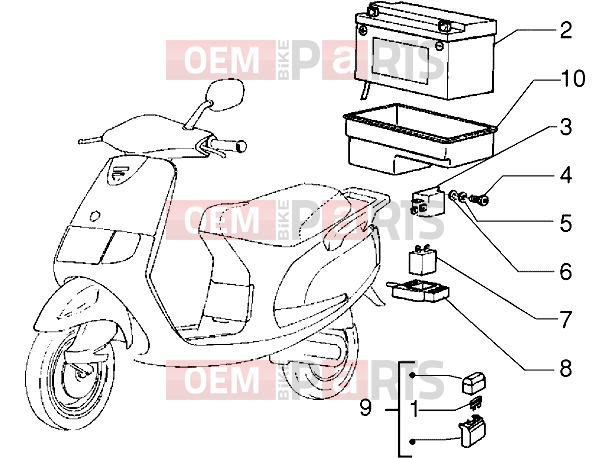 PIAGGIO Electrical system » Electrical devices