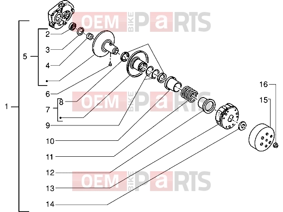 PIAGGIO Engine » Driven pulley