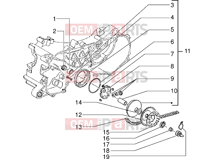 PIAGGIO Engine » Driving pulley