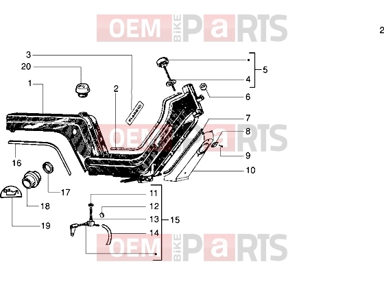 PIAGGIO Chassis » Swinging support