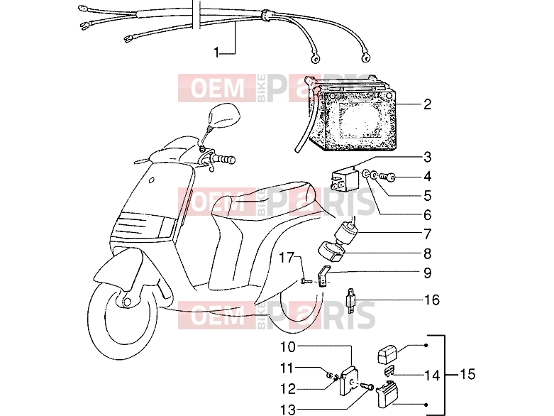 PIAGGIO Electrical system » Electrical devices