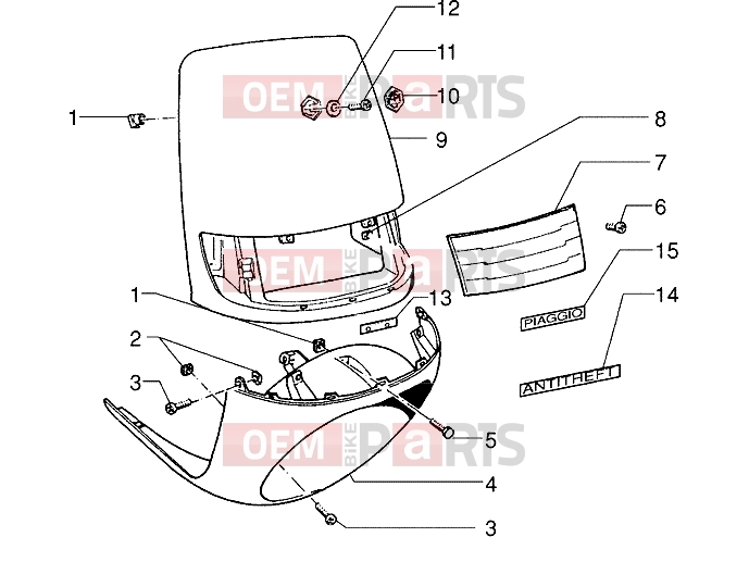 PIAGGIO Chassis » Shields - mask