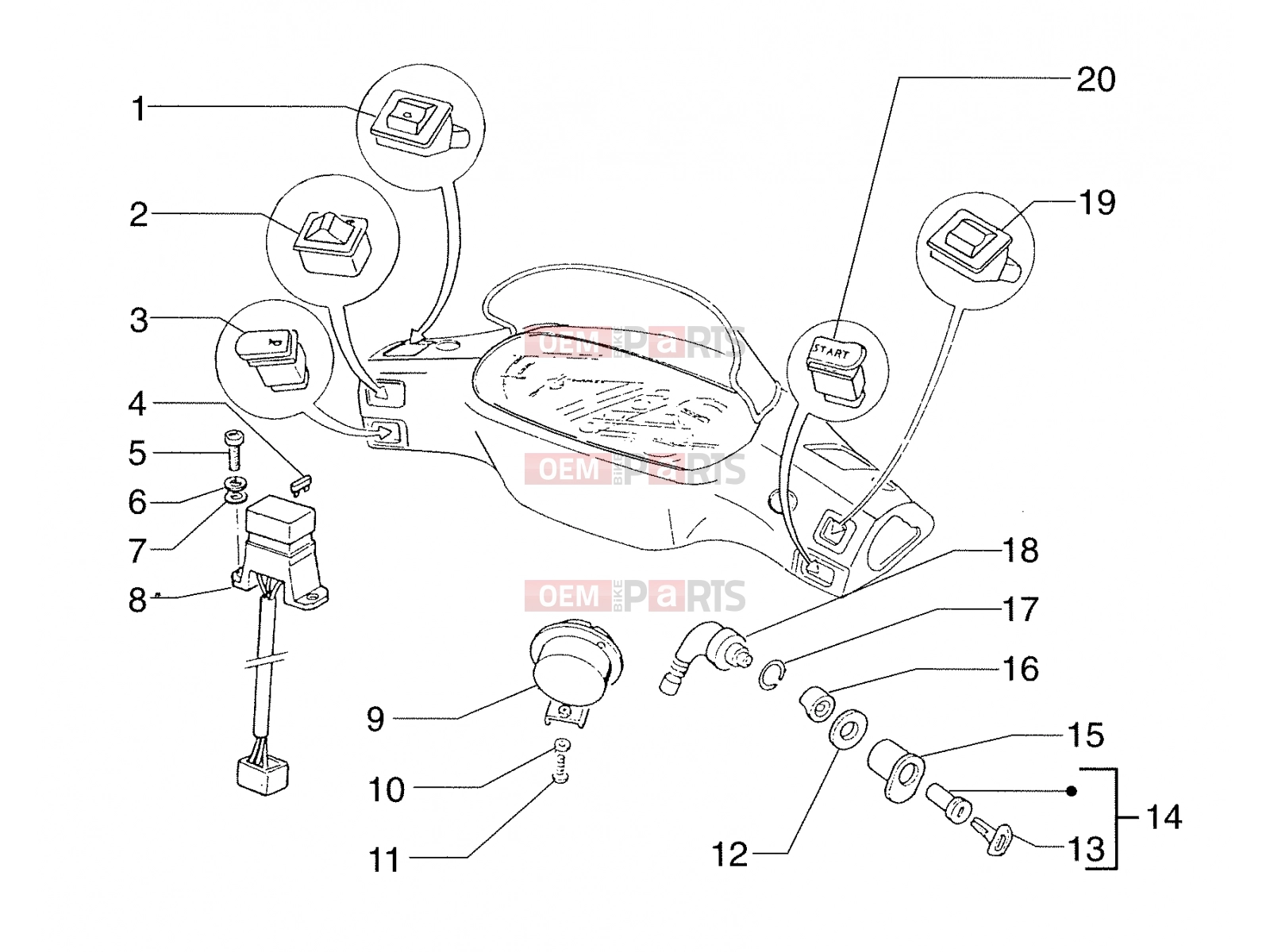 PIAGGIO Electrical system » Electrical systems