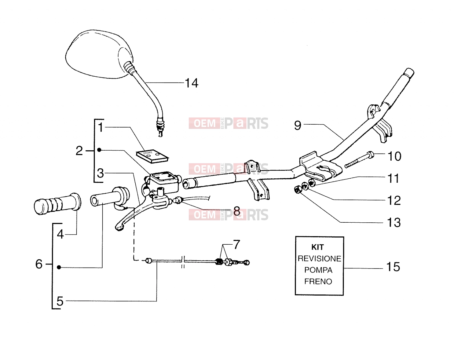 PIAGGIO Handlebar - Controls » Electrical systems