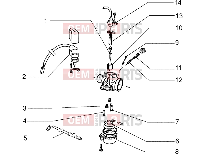 PIAGGIO Engine » Carburettor